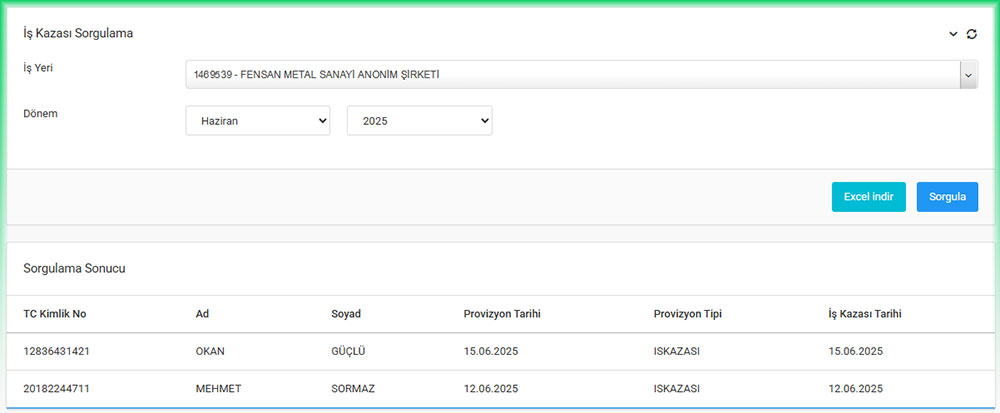 SGK İş Kazası Sorgulama