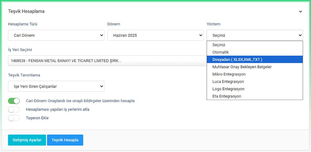 SGK Teşvik Programı